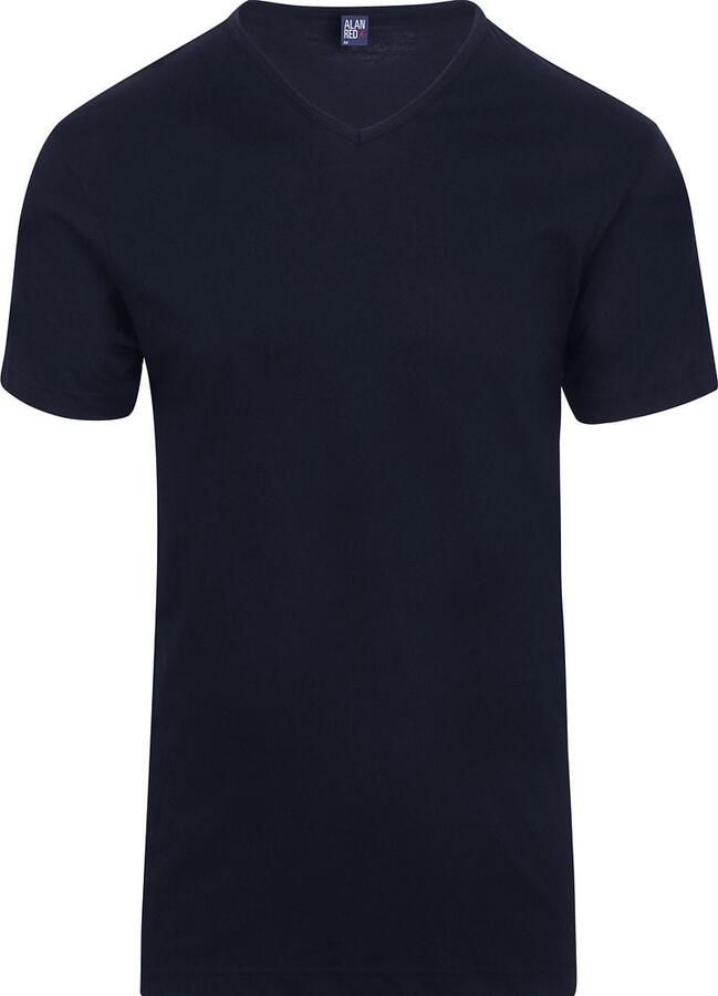 Alan Red T-shirt Vermont T-shirts V-Hals Navy (2Pack) - Foto 2