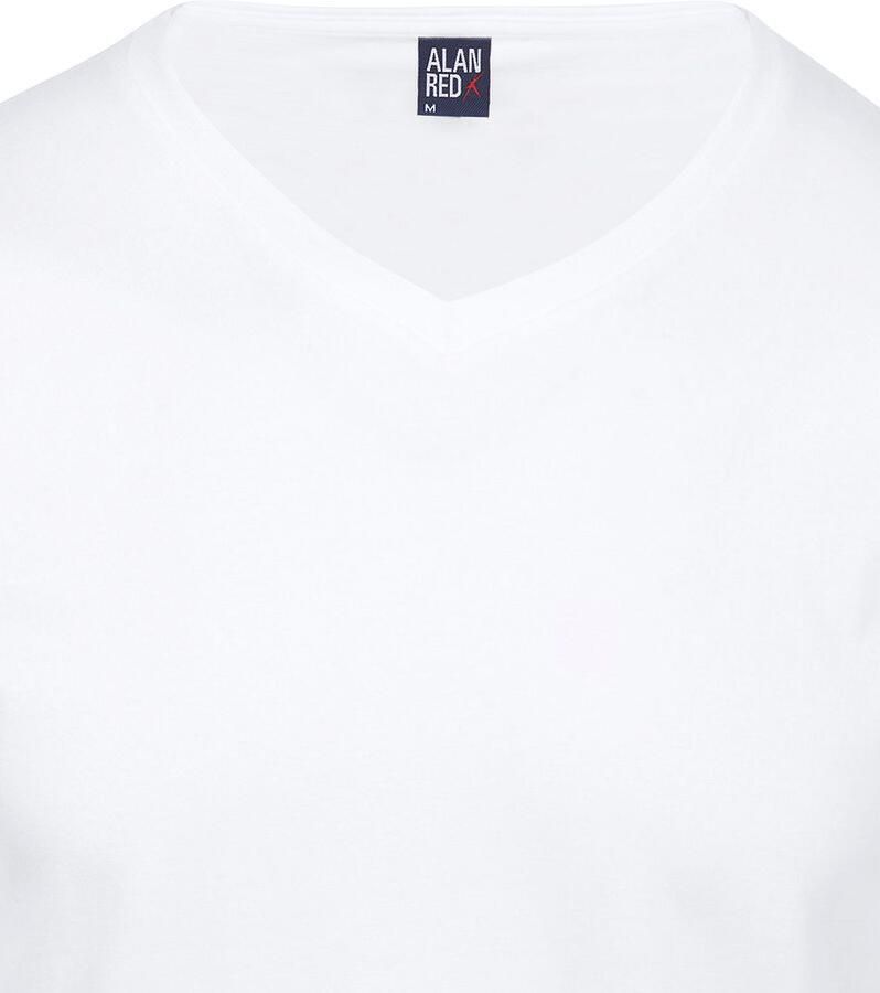 Alan Red T-shirt West-Virginia T-shirt V-Hals Wit (2Pack) - Foto 2
