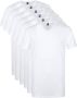 Alan Red Vermont T-Shirt V-Hals Wit 6 pack - Thumbnail 1