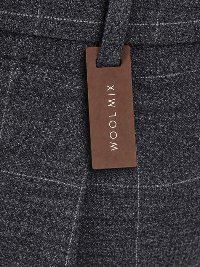 Alberto Barista Wool Chino Glencheck Antraciet - Foto 2
