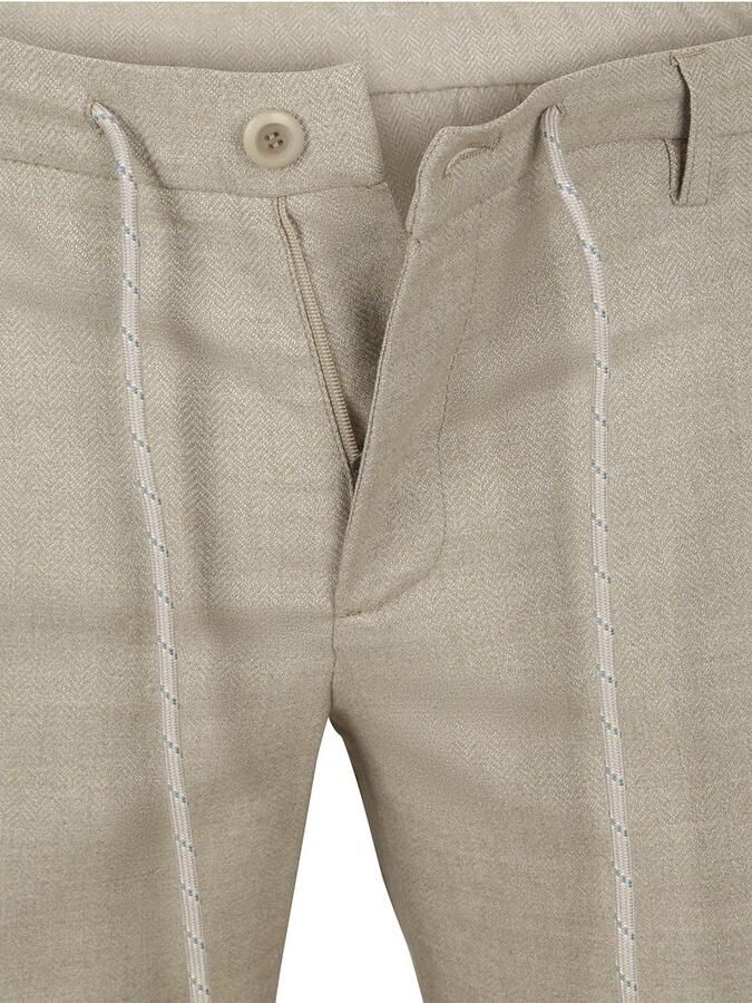 Alberto Broek Jump Flanel Herringbone Beige - Foto 6