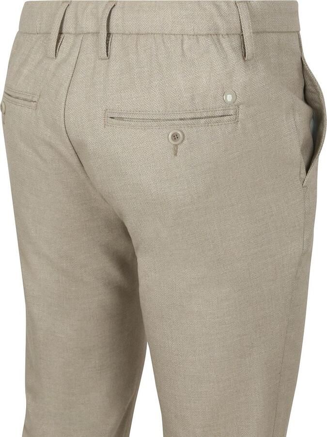 Alberto Broek Jump Flanel Herringbone Beige - Foto 9