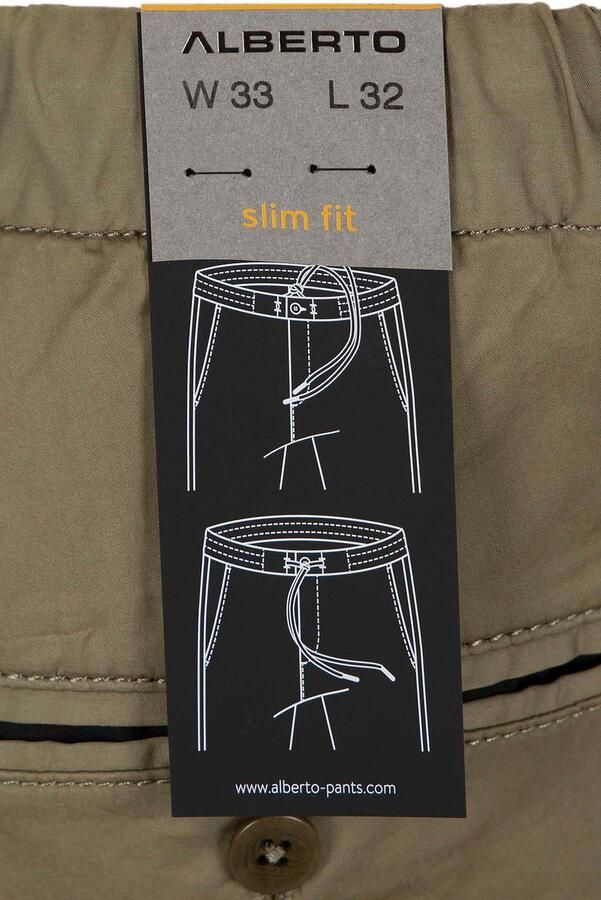 Alberto Regular fit stoffen broek met tunnelkoord model 'JUMP'