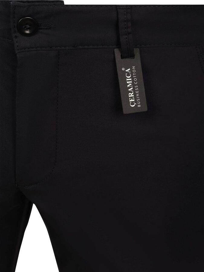 Alberto Slim fit chino met steekzakken opzij model 'Ceramica' - Foto 3
