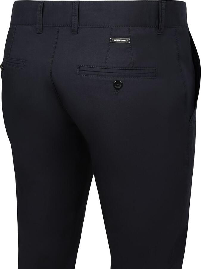 Alberto Slim fit chino met steekzakken opzij model 'Ceramica' - Foto 4