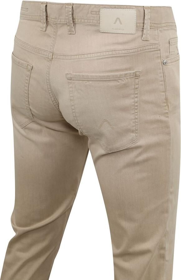 Alberto Pipe Broek Denim Bruin Beige - Foto 2