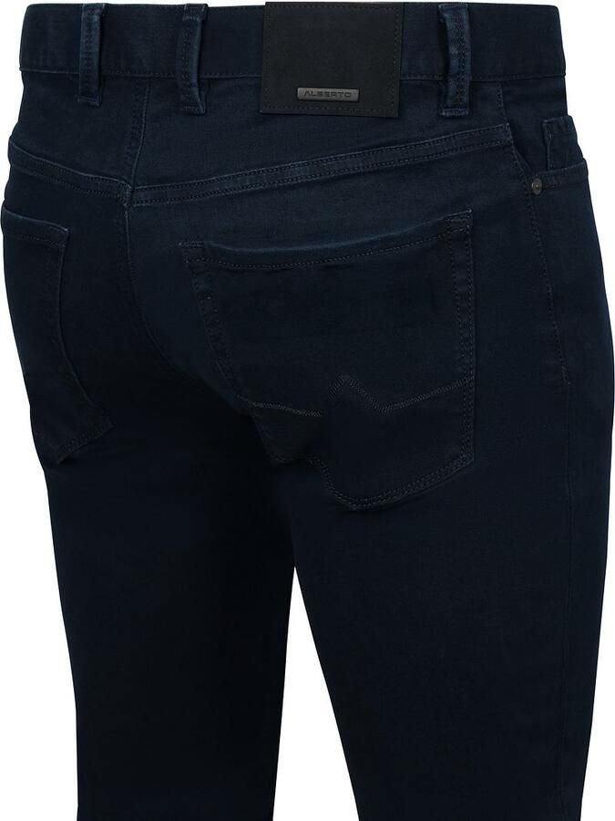 Alberto Marineblauwe Jeans voor Perfecte Pasvorm Blue Heren - Foto 4