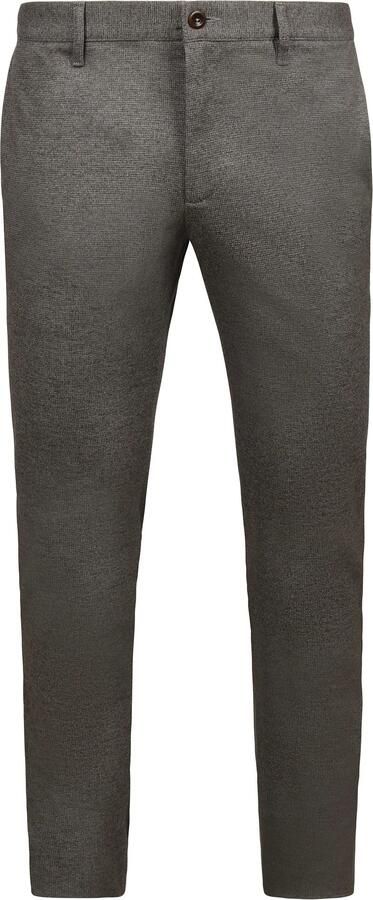 Alberto Broek Rob New Jersey Chino Check Taupe