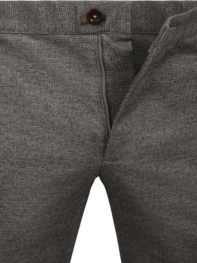 Alberto Broek Rob New Jersey Chino Check Taupe - Foto 2