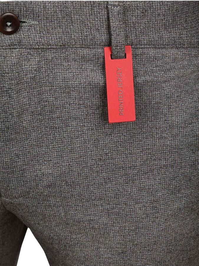 Alberto Broek Rob New Jersey Chino Check Taupe - Foto 3