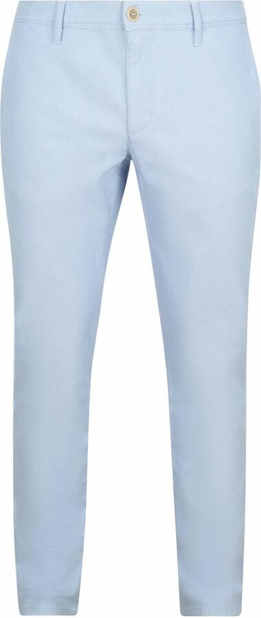 Alberto Lichtblauwe Casual-Chique Herenbroek Blue Heren - Foto 4