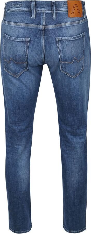 Blauwe Alberto Slim Fit Jeans Slim Organic Denim - Foto 2