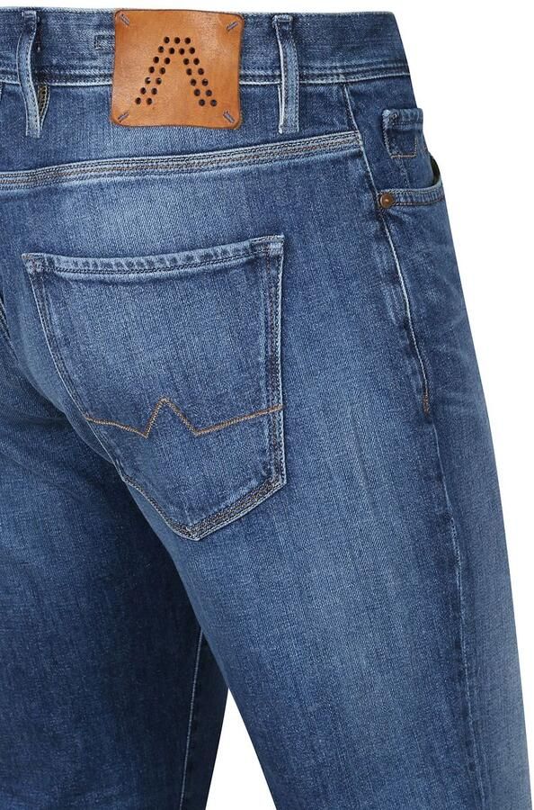 Blauwe Alberto Slim Fit Jeans Slim Organic Denim - Foto 5