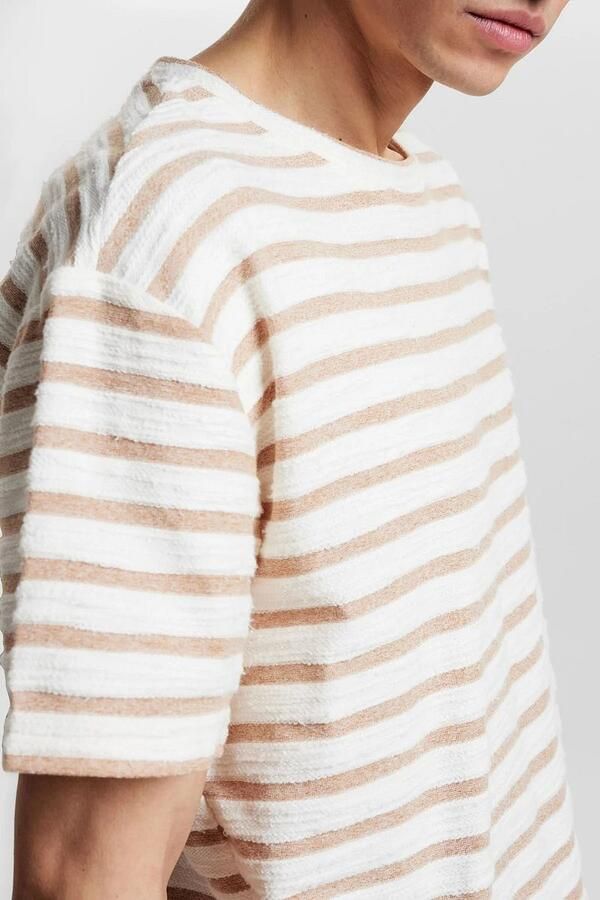 Anerkjendt Kikki T-shirt Oranje Gestreept Wit Heren - Foto 4