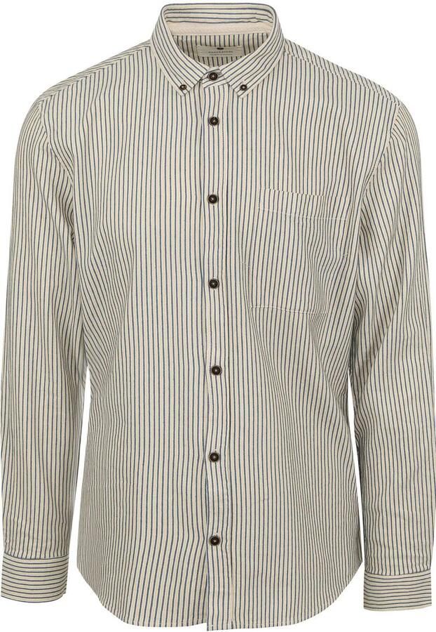 Anerkjendt Heren Gestreept Overhemd Lange Mouw Multicolor Heren - Foto 4