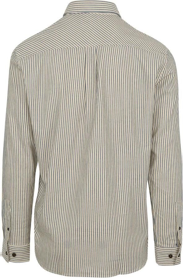 Anerkjendt Heren Gestreept Overhemd Lange Mouw Multicolor Heren - Foto 3