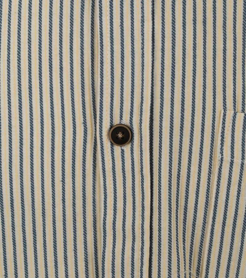 Anerkjendt Heren Gestreept Overhemd Lange Mouw Multicolor Heren - Foto 2