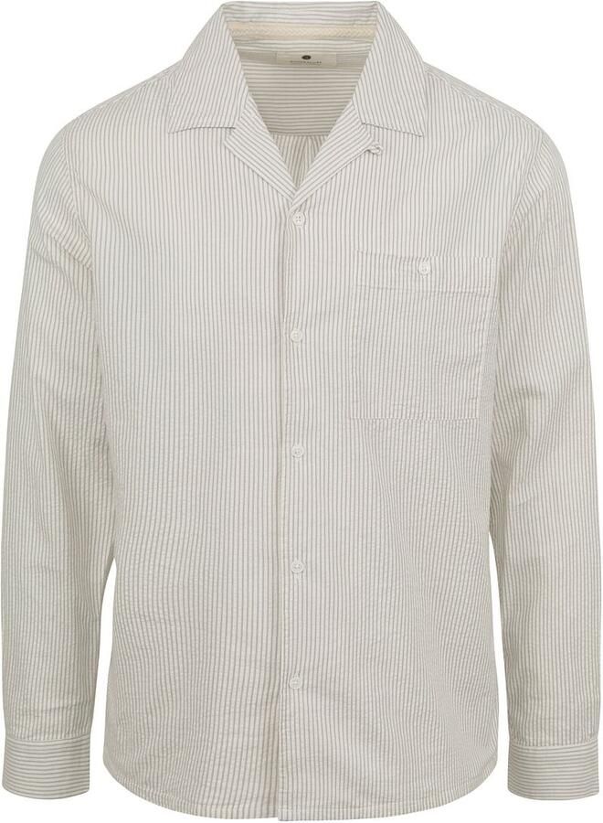 Anerkjendt  Overhemd Kurt Strepen Off White