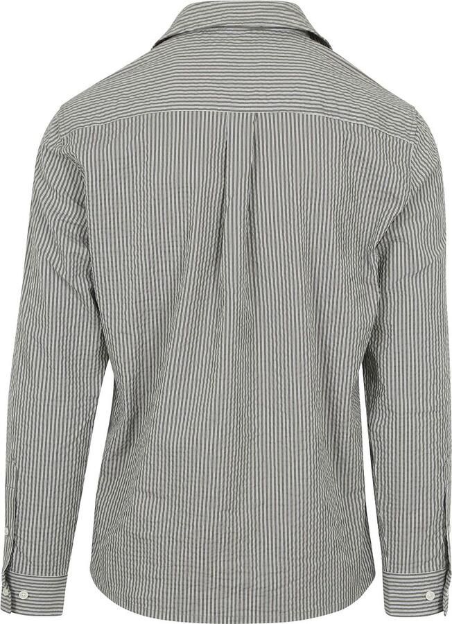 ANERKJENDT Heren Overhemden Akkurt L s Stripe Shirt Olijf - Foto 7