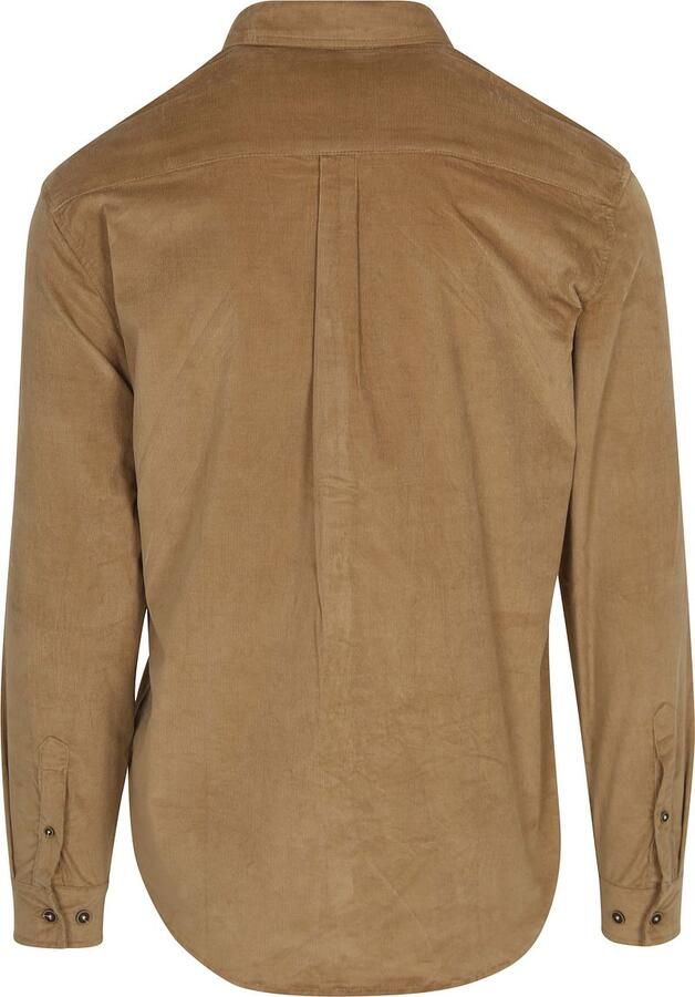 ANERKJENDT Heren Overhemden Akleif Solid Cord Shirt Beige - Foto 9