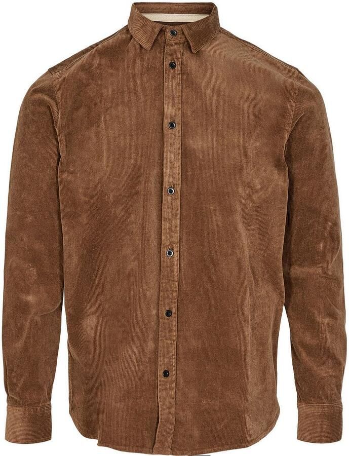 Anerkjendt Camel Casual Overhemd Akleif Corduroy Shirt - Foto 2