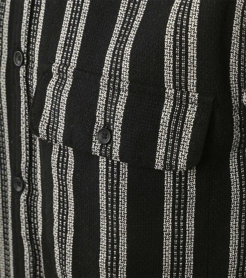 Anerkjendt  Overhemd Leif Structure Stripe Antraciet - Foto 2