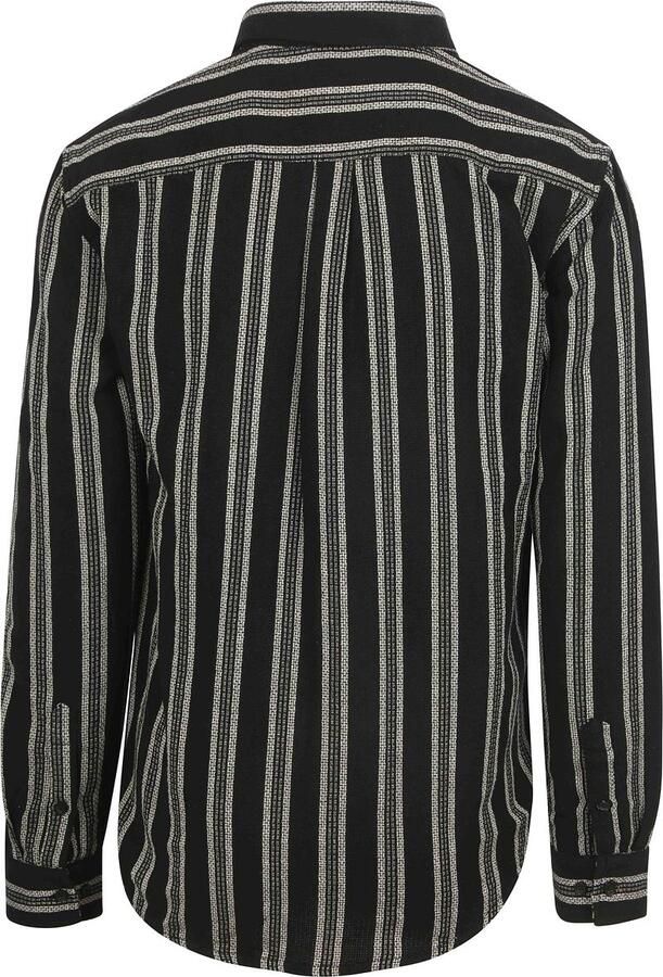 Anerkjendt  Overhemd Leif Structure Stripe Antraciet - Foto 3