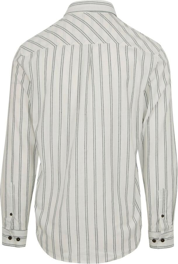 ANERKJENDT Heren Overhemden Akleif L s Double Stripe Gebroken Wit - Foto 3