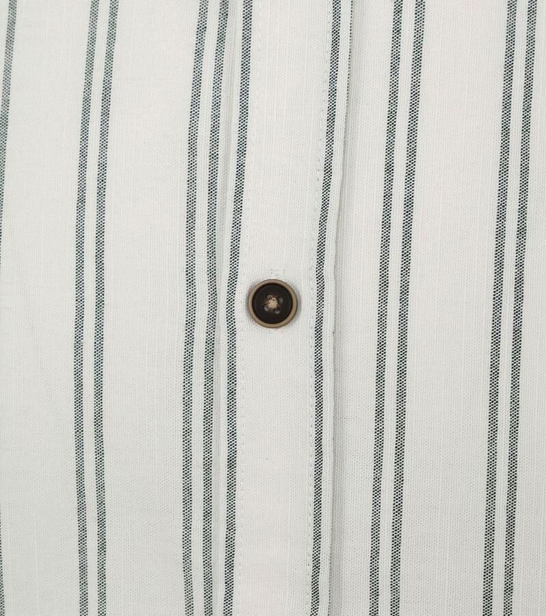 ANERKJENDT Heren Overhemden Akleif L s Double Stripe Gebroken Wit - Foto 2