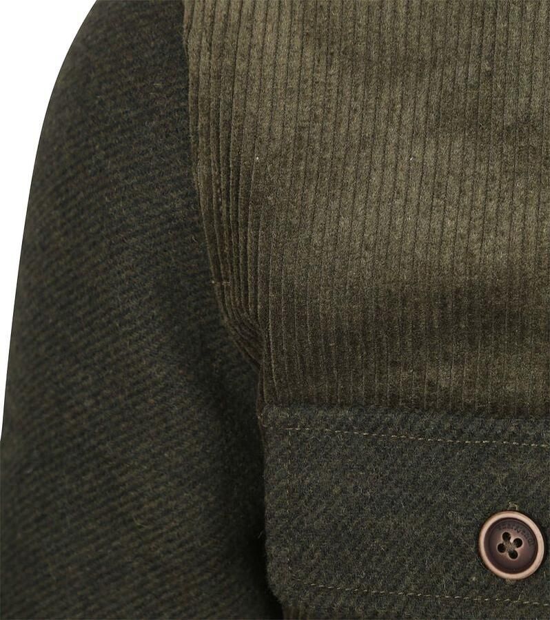 Anerkjendt Overshirt Akoscar Corduroy Mix Olivine - Foto 3