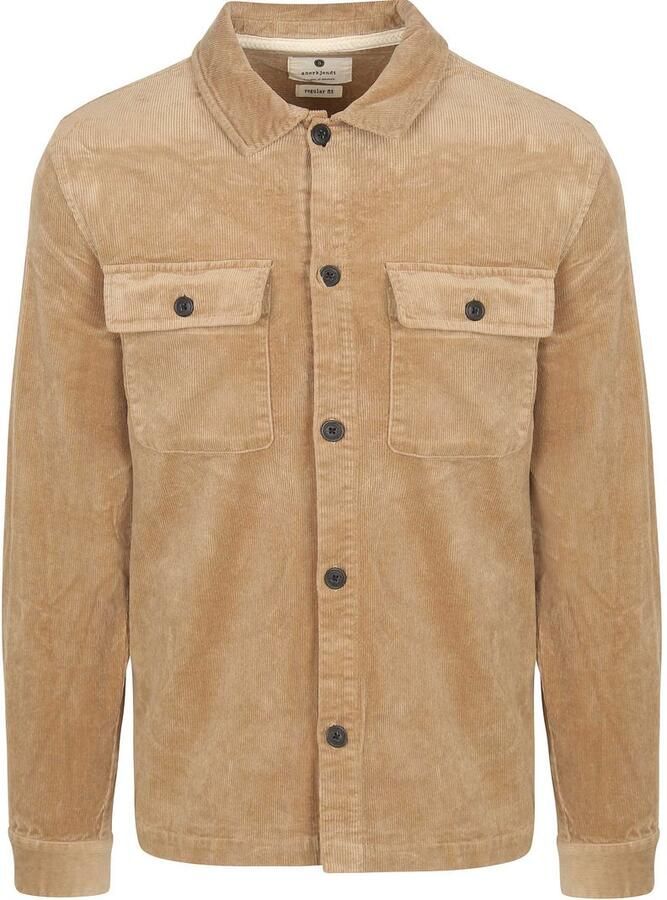 Anerkjendt  Overshirt Oscar Corduroy Beige