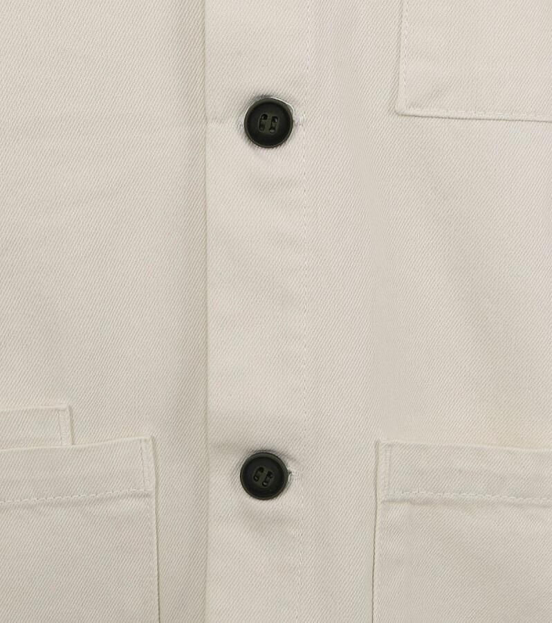 ANERKJENDT Heren Overhemden Akoscar Twill Os Gebroken Wit - Foto 2