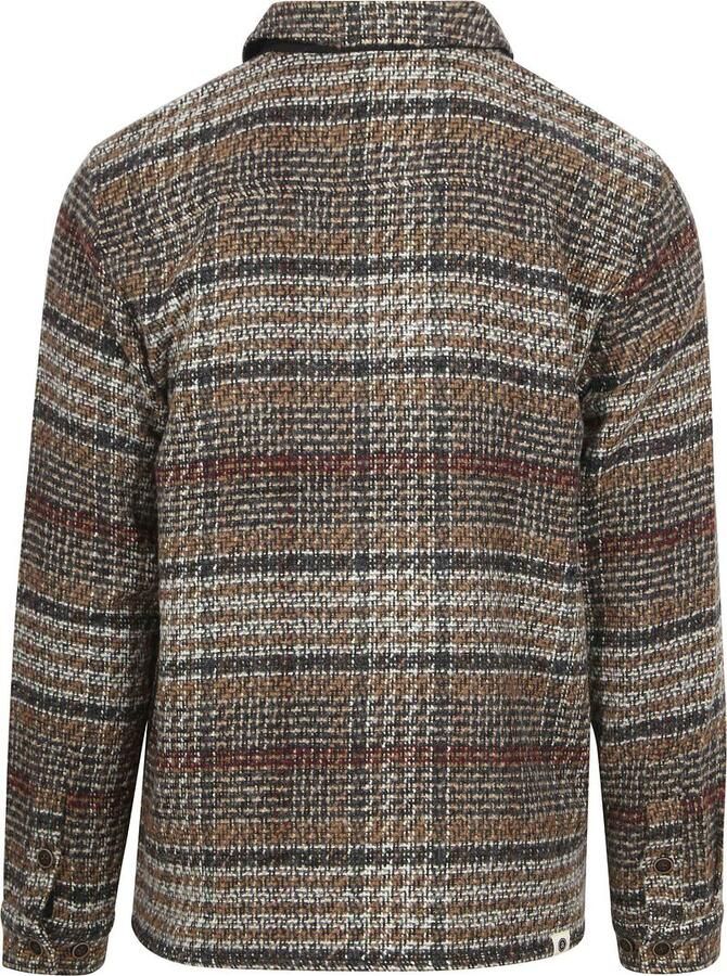 ANERKJENDT Heren Overhemden Akhanky Multi Col. Overshirt Beige - Foto 2