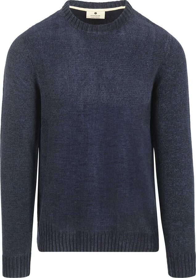 ANERKJENDT Heren Truien & Vesten Aksune Chenille Knit Donkerblauw - Foto 5