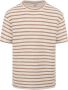 Anerkjendt Kikki T-shirt Oranje Gestreept Wit Heren - Thumbnail 1