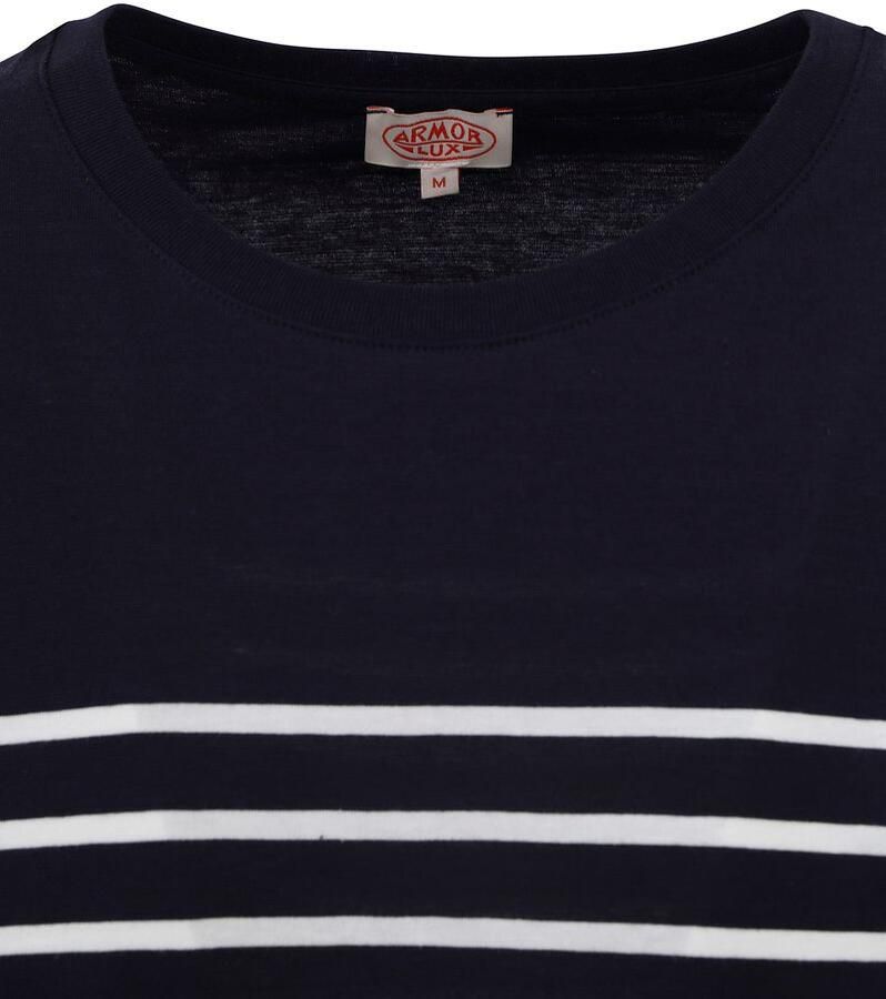 Armor-Lux Etel T-Shirt Strepen Navy Blauw Heren - Foto 2
