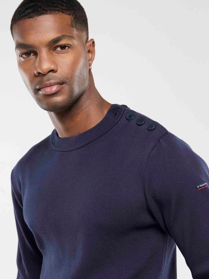 Armor-Lux Groix Trui Navy Blauw Heren - Foto 4