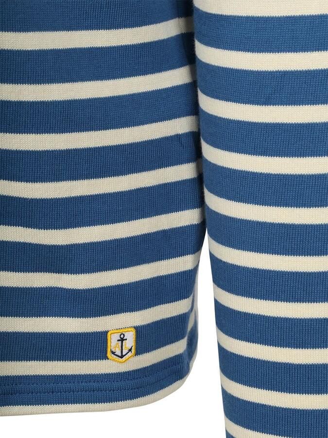 Armor-lux Heavy Longsleeve T-Shirt Strepen Blauw