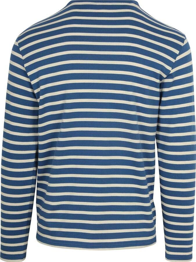 Armor-lux Heavy Longsleeve T-Shirt Strepen Blauw - Foto 2