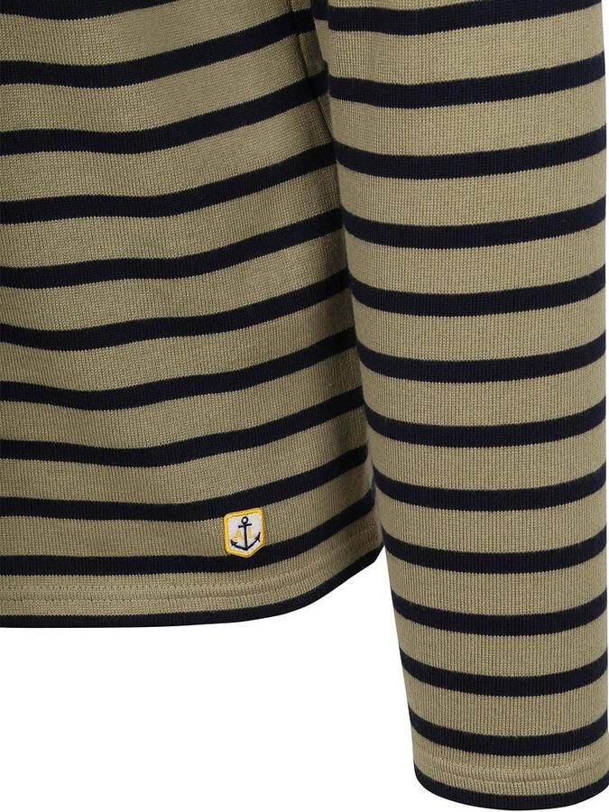 Armor-lux Heavy Longsleeve T-Shirt Strepen Kaki