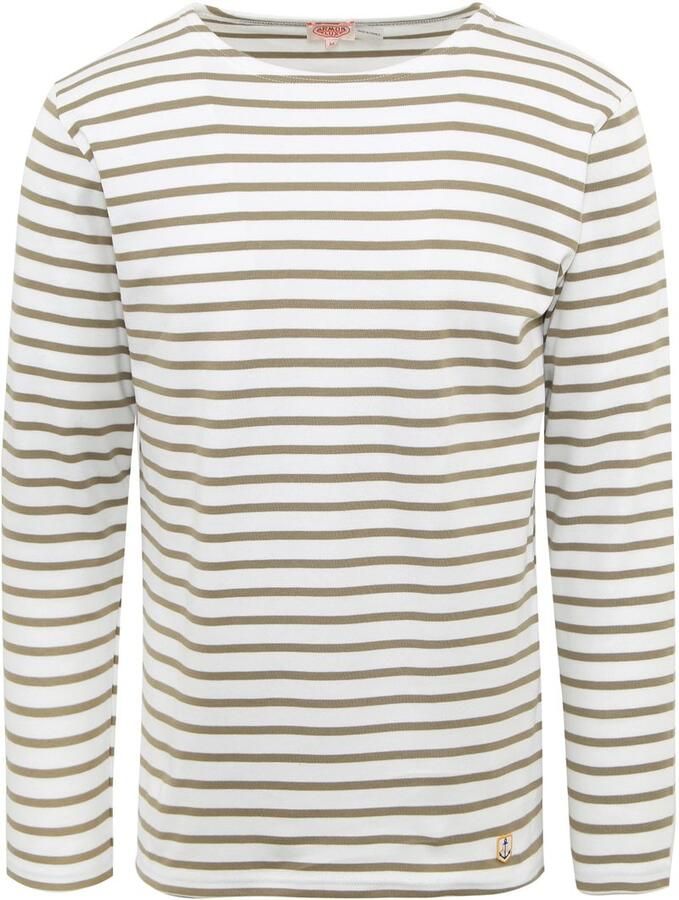 Armor Lux Sweater Houat Trui Strepen Groen - Foto 2