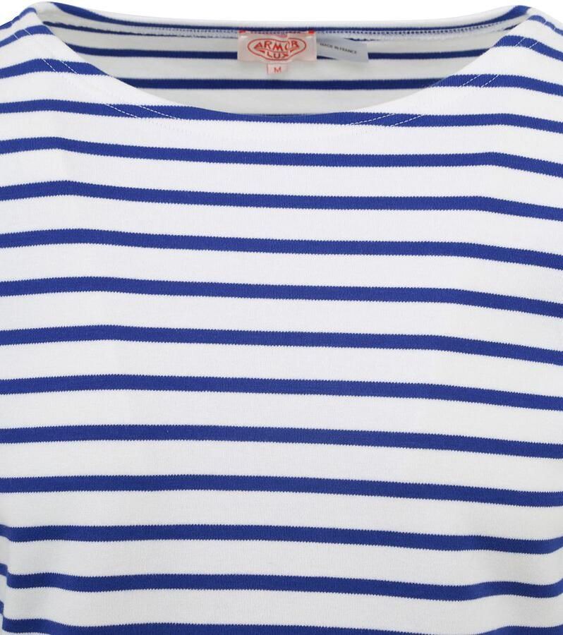 Armor-Lux Houat Trui Strepen Kobaltblauw Wit Blauw Heren - Foto 2