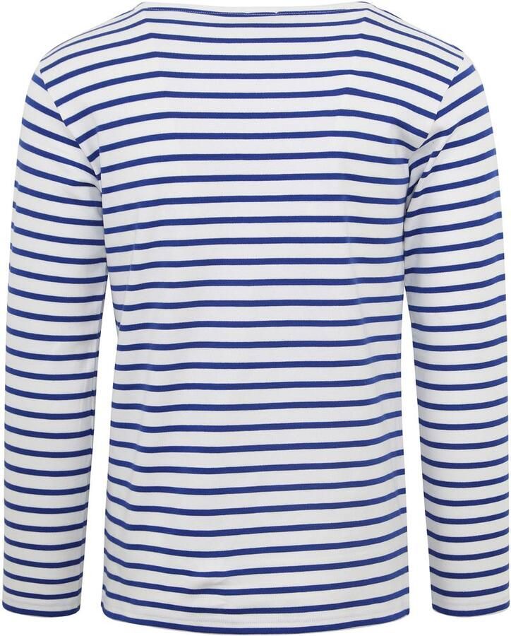 Armor-Lux Houat Trui Strepen Kobaltblauw Wit Blauw Heren