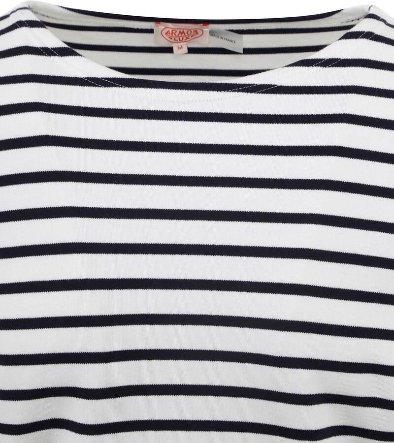 Armor-Lux Houat Trui Strepen Zwart Wit Heren - Foto 2