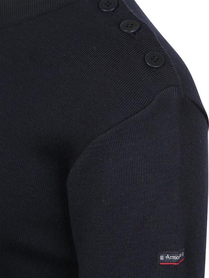 Armor-lux Marin Goulenez Trui Merinowol Navy - Foto 2