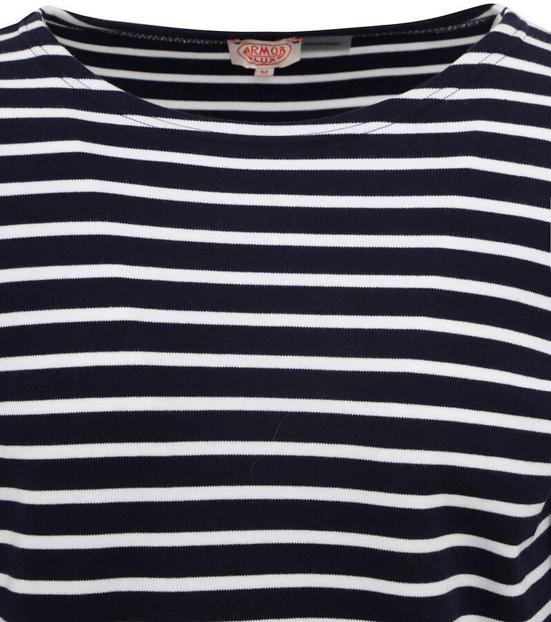 Armor-Lux Houat Navy Trui Strepen Blauw Heren - Foto 2