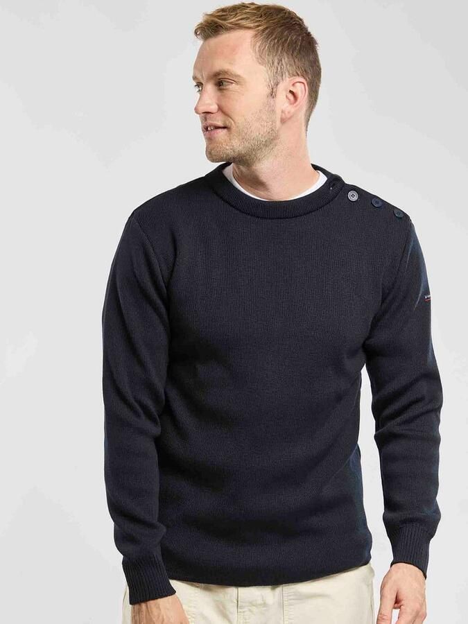 Armor-lux Paimpol Trui Wol Navy - Foto 3