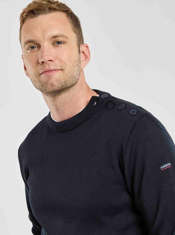 Armor-lux Paimpol Trui Wol Navy - Foto 5