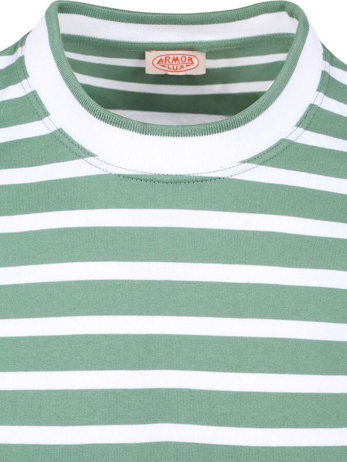 Armor-lux T-Shirt Hèritage Strepen Groen - Foto 3