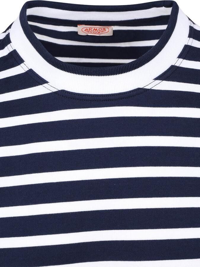 Armor-lux T-Shirt Hèritage Strepen Navy